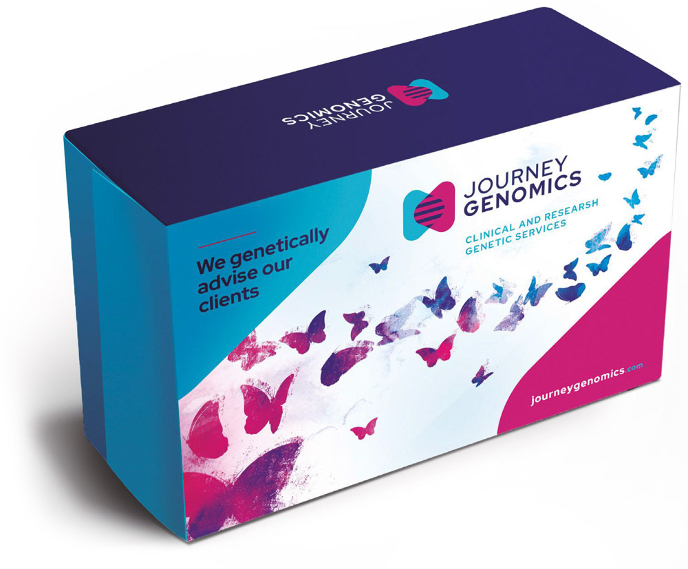 Genomics Testing Box Development for human genetic testing. | Journey Genomics